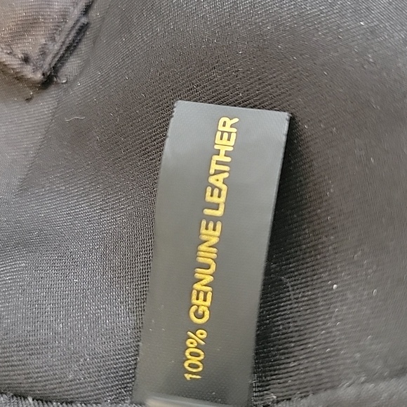 Black Studded Leather Crossbody Bag - Picture 13 of 13